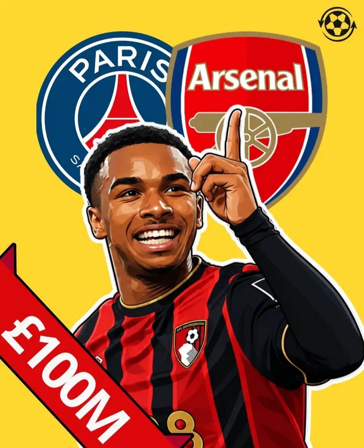 🚨💣⚽ GUERRE TOTALE SUR LE MARCHÉ DES TRANSFERTS : LE PSG DÉCLENCHE UNE OFFENSIVE CHOC CONTRE ARSENAL POUR LE PRODIGE ELI JUNIOR KROUPI ! 🇫🇷⚔️🔴 À seulement 19 ans, la révélation de Bournemouth affole déjà toute l’Europe après une saison de Premier League exceptionnelle avec 13 buts fracassants. Désormais, les géants du Paris Saint-Germain et d’Arsenal s’affrontent dans une bataille à plusieurs centaines de millions pour s’emparer de l’attaquant phénomène. Bournemouth reste inflexible et exige entre 90 et 120 millions de livres sterling pour libérer sa pépite, faisant de Kroupi l’un des jeunes talents les plus convoités et les plus chers du football mondial. Une lutte explosive entre Paris et Londres qui pourrait provoquer l’un des plus grands séismes du mercato et redessiner l’avenir du football européen ! 🔥🏆💰🌍⚡