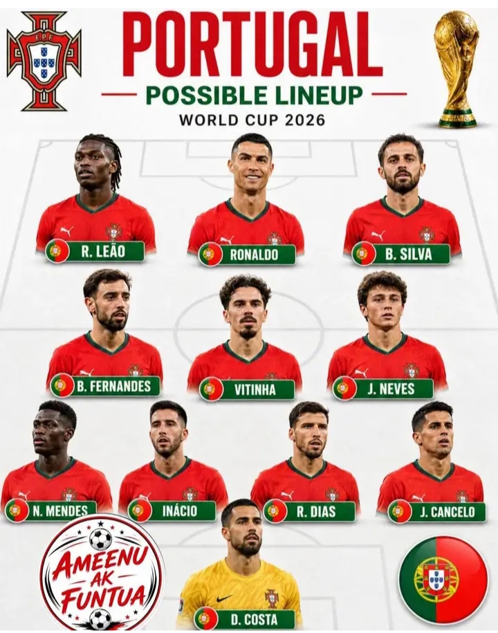 🚨🇵🇹🏆 PORTUGAL’S ULTIMATE WORLD CUP SUPERTEAM REVEALED: CRISTIANO RONALDO LEADS A STAR-STUDDED XI PACKED WITH WORLD-CLASS FIREPOWER, MIDFIELD MAGIC, AND DEFENSIVE STEEL — A FEARLESS GENERATION BUILT TO SHAKE WORLD FOOTBALL AND CHASE IMMORTAL GLORY! 🔥⚽👑🌍