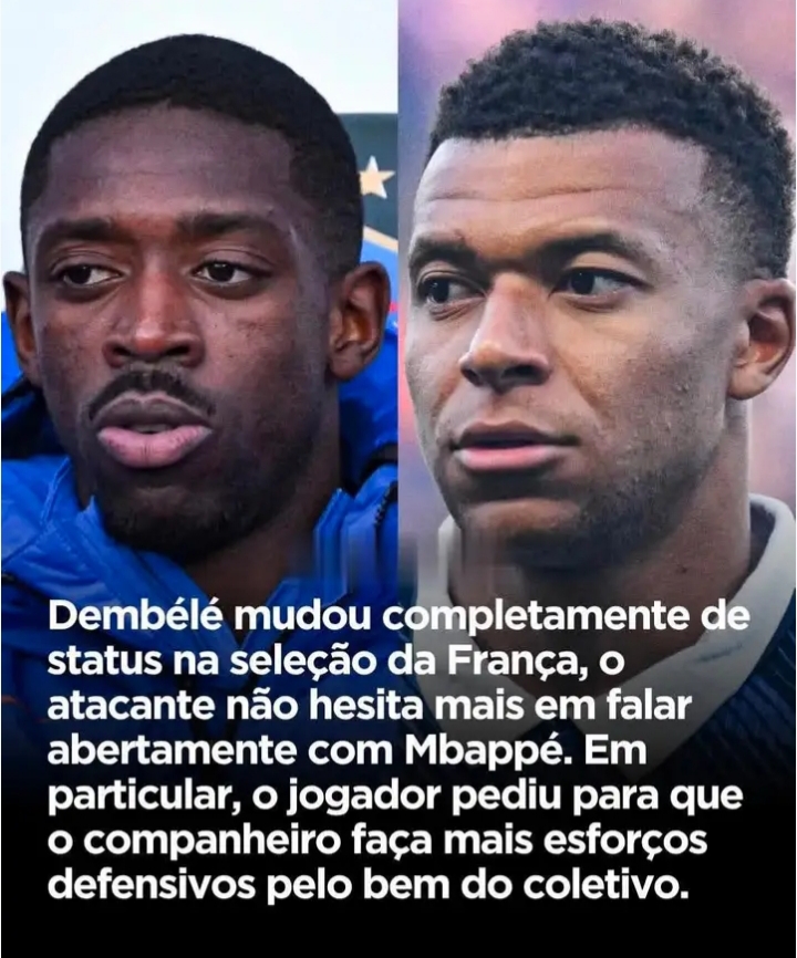 🚨🇫🇷 BOMBSHELL NA SELEÇÃO FRANCESA: Mbappé revela bastidores de Dembélé — “Ele elevou o nível do grupo após o PSG e recusou descanso pós-Champions para priorizar a Copa do Mundo”, diz fonte próxima! 🏆⚽🔥