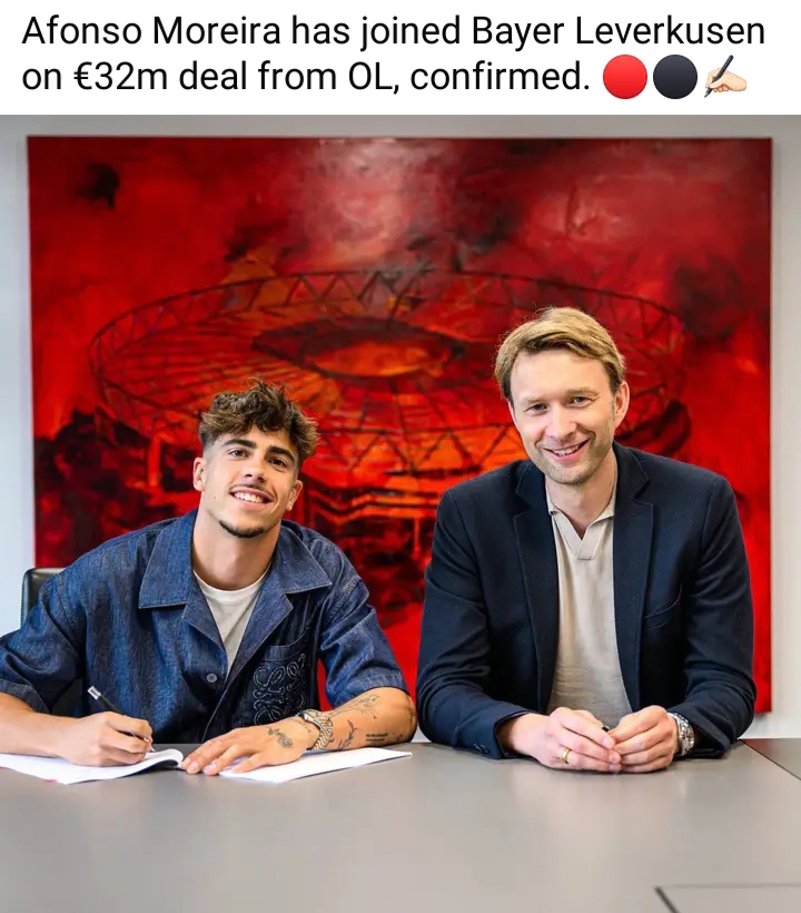 🚨💣🔴 LEVERKUSEN TRANSFER BOMBSHELL! 🌍🔥 Afonso Moreira COMPLETES SHOCKING €32M MOVE FROM OL TO BAYER LEVERKUSEN! ✍🏻⚫🔴 The Bundesliga giants secure a sensational attacking talent as they strike a major deal and unleash another statement signing for their future domination! 👑⚽🔥