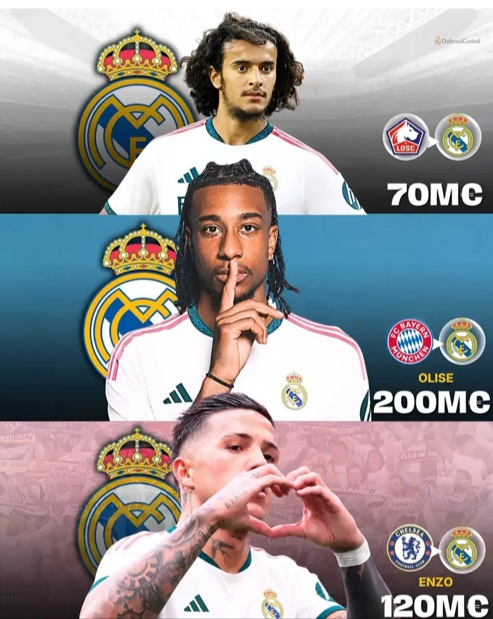 🚨💣👑 REAL MADRID GALÁCTICO EARTHQUAKE! ⚪🔥 LOS BLANCOS PREPARE A SUMMER TRANSFER STORM WITH TWO MORE BLOCKBUSTER SIGNINGS! 🌍⚽ MICHAEL OLISE EMERGES AS THE €200M DREAM TARGET WHILE ENZO & AYYOUB BOUADDI FIGHT FOR A PLACE IN MADRID’S FUTURE MIDFIELD REVOLUTION! 👑💰🔥 ONE CHOICE, ONE GALÁCTICO MOVE — WHO SHOULD FLORENTINO PÉREZ SIGN? 🤯🏟️