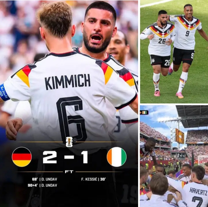 🚨💣🇩🇪 GERMANY COMEBACK BOMBSHELL! 👑🔥 IVORY COAST HEARTBREAK AS UNDA’S SECOND-HALF BRACE DESTROYS THE DREAM! 🇨🇮💔⚽ FROM ONE GOAL DOWN TO A 2-1 VICTORY — THE GERMAN MACHINE ROARS BACK WITH A STUNNING TURNAROUND! 😱🔥 SUBSTITUTE HERO UNDAK DELIVERS THE MOMENT OF MAGIC, SENDING GERMANY 🇩🇪 INTO THE ROUND OF 32 AND SHOCKING THE WORLD STAGE! 🌍🏆 COURAGE. CHARACTER. COMEBACK. 💪⚡ GERMANY SURVIVES THE BATTLE — BUT CÔTE D’IVOIRE LEAVES WITH HEARTS BROKEN AFTER A BRAVE FIGHT! 💔🔥 THE WORLD CUP DRAMA HAS ARRIVED… AND GERMANY’S TITLE DREAM IS STILL ALIVE! 👑🏟️