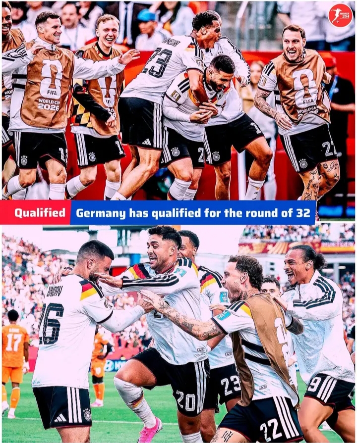 🚨💣🇩🇪 GERMANY WORLD CUP QUALIFICATION BOMBSHELL! 🏆🔥 DIE MANNSCHAFT STORMS INTO THE KNOCKOUT STAGES! 🌍⚽ TWO MATCHES. TWO VICTORIES. ROUND OF 32 SECURED! 👑🇩🇪 GERMANY SENDS A HUGE WARNING — THE TITLE HUNT IS ALIVE AND THE GIANTS ARE MARCHING! 🚨🏆