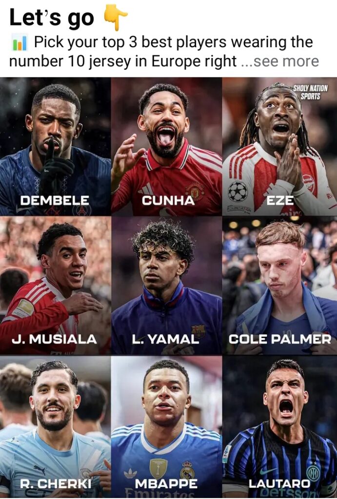 🚨💣⚽ NUMBER 10 BOMBSHELL! 🔥👑 EUROPE’S ELITE PLAYMAKERS GO HEAD-TO-HEAD — BUT ONLY THREE CAN CLAIM THE CROWN! 😱🏆 FROM MBAPPÉ TO MUSIALA, YAMAL TO DEMBÉLÉ — WHO ARE THE TRUE KINGS WEARING THE ICONIC NO.10 SHIRT? 🌍⚡ THE ULTIMATE FOOTBALL RANKING BATTLE BEGINS! 🔥