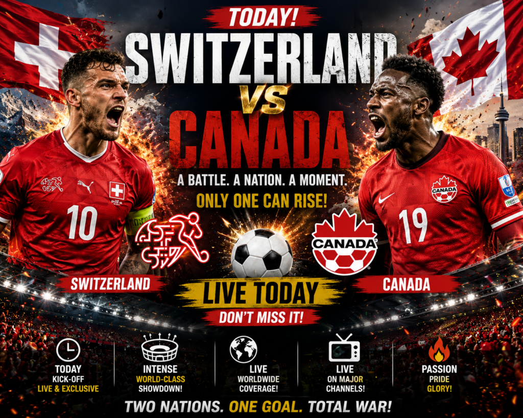 🚨💣🇨🇭🇨🇦 WORLD CUP GROUP B BOMBSHELL! 🔥⚽ SWITZERLAND AND CANADA COLLIDE IN A WINNER-TAKES-ALL SHOWDOWN! 😱🏆 TWO UNBEATEN GIANTS, ONE DESTINY — THE SWISS MACHINE FACES CANADA’S RAMPAGING ATTACK IN A HIGH-STAKES BATTLE THAT COULD SHAKE THE ENTIRE TOURNAMENT! 🌍⚡ PRIDE, POWER AND A PLACE IN THE KNOCKOUTS ARE ON THE LINE AS THIS EXPLOSIVE CLASH PROMISES DRAMA, GOALS AND PURE FOOTBALL CHAOS! 💥👑