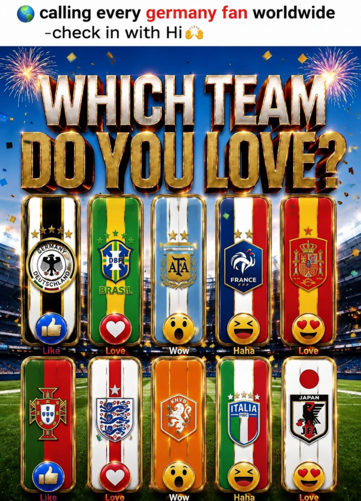 🚨🌍⚽ GLOBAL FOOTBALL SHOWDOWN BOMBSHELL! 🔥🏆 WHICH TEAM OWNS YOUR HEART? 👑❤️ THE WORLD IS WATCHING AS FANS RALLY BEHIND THEIR NATIONS — ONE LOVE, ONE PASSION, ONE DREAM! 🌎⚡ WHO ARE YOU STANDING WITH? 🏟️🔥