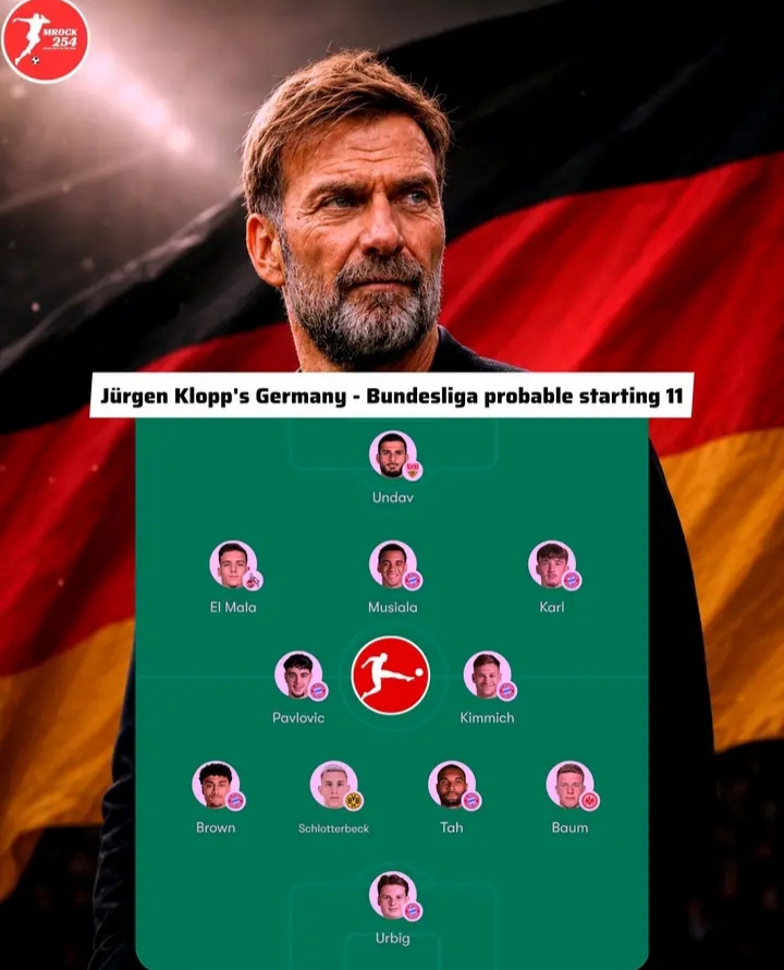 🚨💣 KLOPPS DEUTSCHLAND-ELF ENTHÜLLT! Die spektakuläre Bundesliga-Traumaufstellung des neuen DFB-Chefs sorgt für Schockwellen – Kann diese explosive Startelf Deutschland zurück an die Weltspitze führen? 🇩🇪🔥⚽