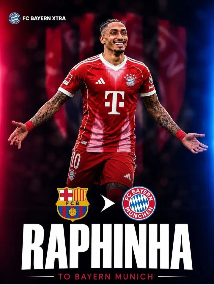 🚨💣 TRANSFER-BEBEN BEIM FC BAYERN! Ein einziges Telefonat stellt Raphinhas Zukunft komplett auf den Kopf – Barcelona-Star träumt plötzlich vom Wechsel nach München und entfacht eine spektakuläre Transfer-Sensation, die den europäischen Fußball erschüttern könnte! 🔥🔴⚪