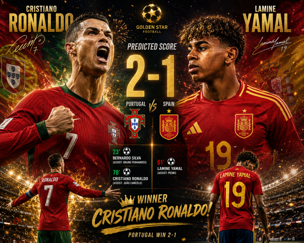 💣 LEGEND VS WONDERKID! Cristiano Ronaldo Tipped to Deliver the Decisive Blow in Portugal’s Explosive 2–1 Triumph Over Spain! 🔥⚽